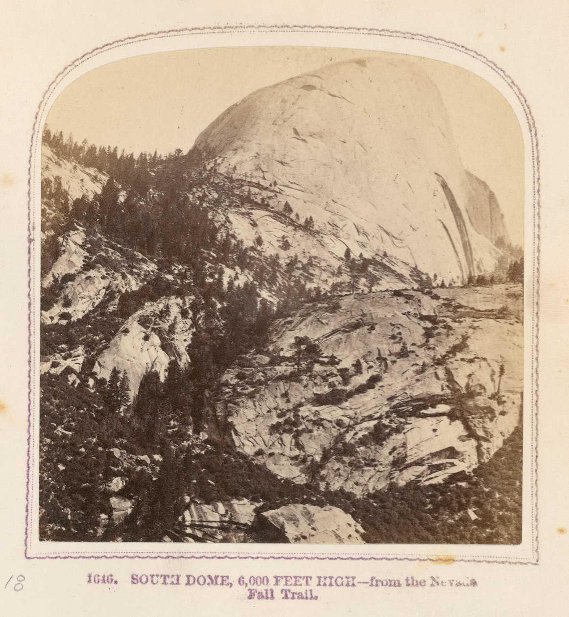 South Dome, 6,000 jalan korkeudessa - Nevada Fall Trail -reitiltä katsottuna tekijältä Thomas Houseworth