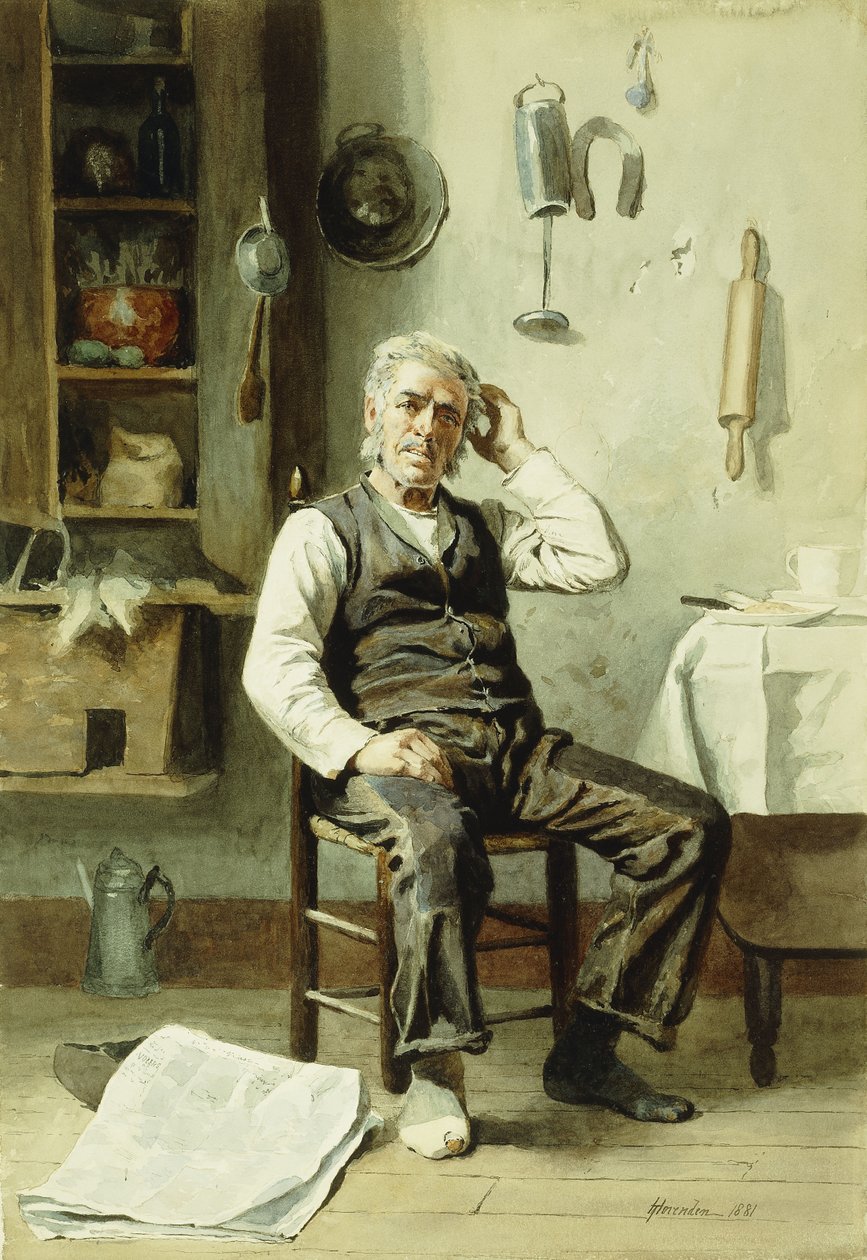 Hämmentynyt, 1881 tekijältä Thomas Hovenden