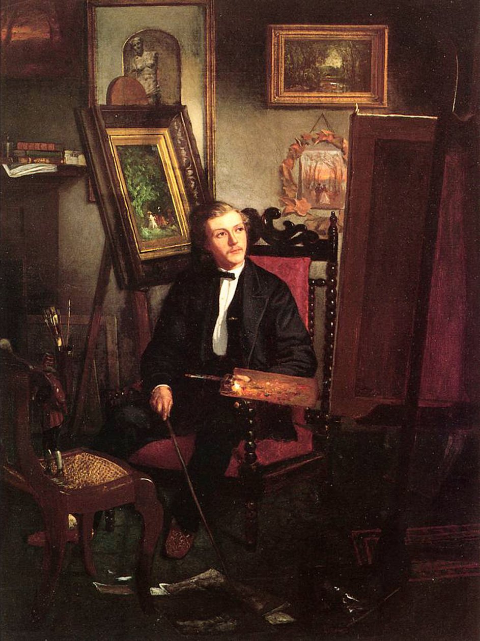Omakuva, n. 1870 tekijältä Thomas Hovenden