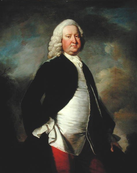 Muotokuva Sir Watkin Williams Wynnistä, 3. vapaaherra (1692-1749) (öljy kankaalle) (öljy kankaalle) tekijältä Thomas Hudson