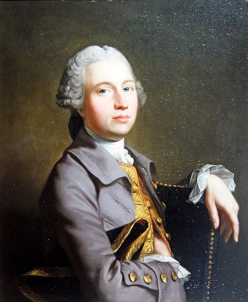 Gentlemanin muotokuva (öljy kankaalle) tekijältä Thomas Hudson