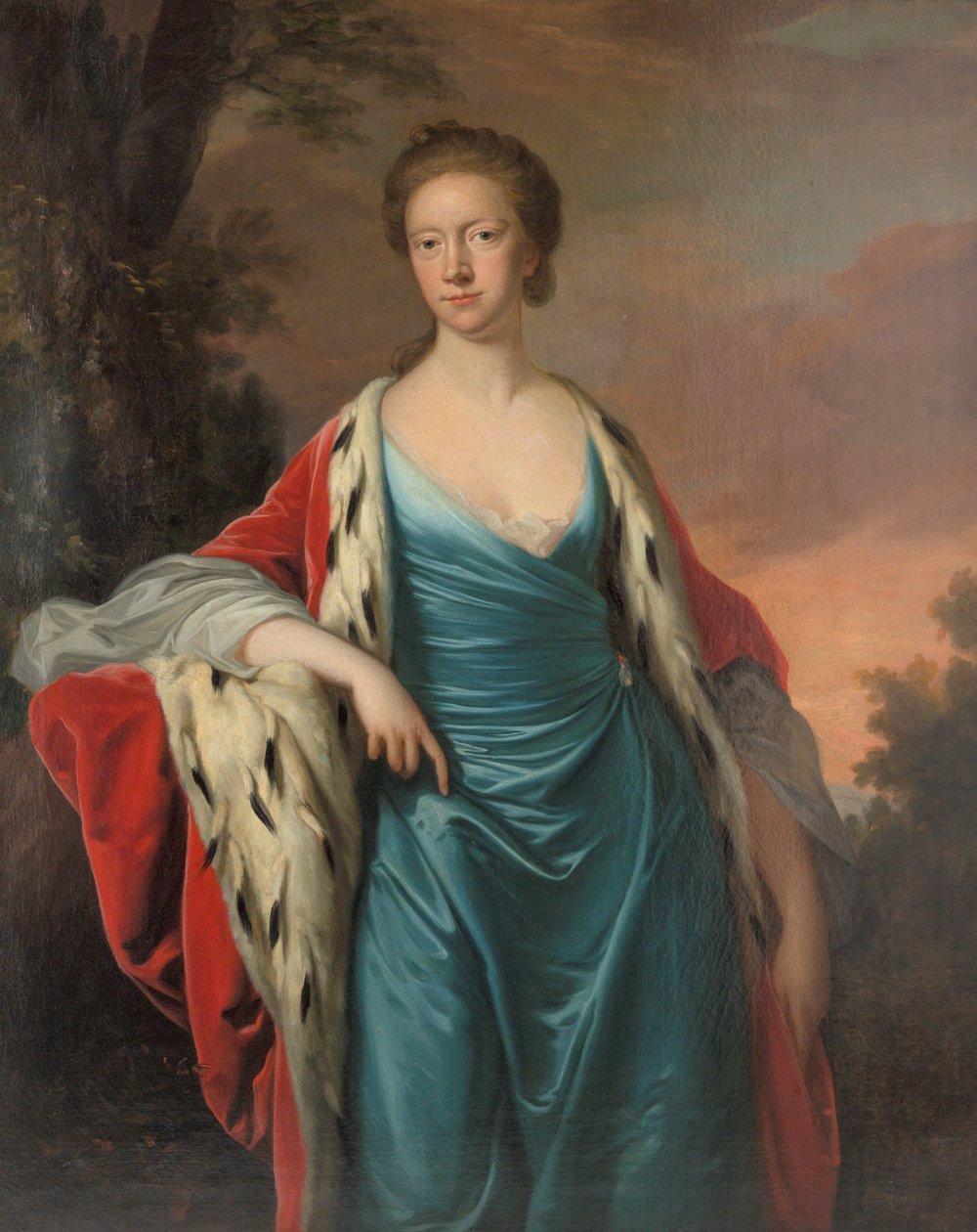 Ison-Britannian prinsessa Mary 1723-1772, Hessen-Kasselin Landgravine, 1750-luku. tekijältä Thomas Hudson