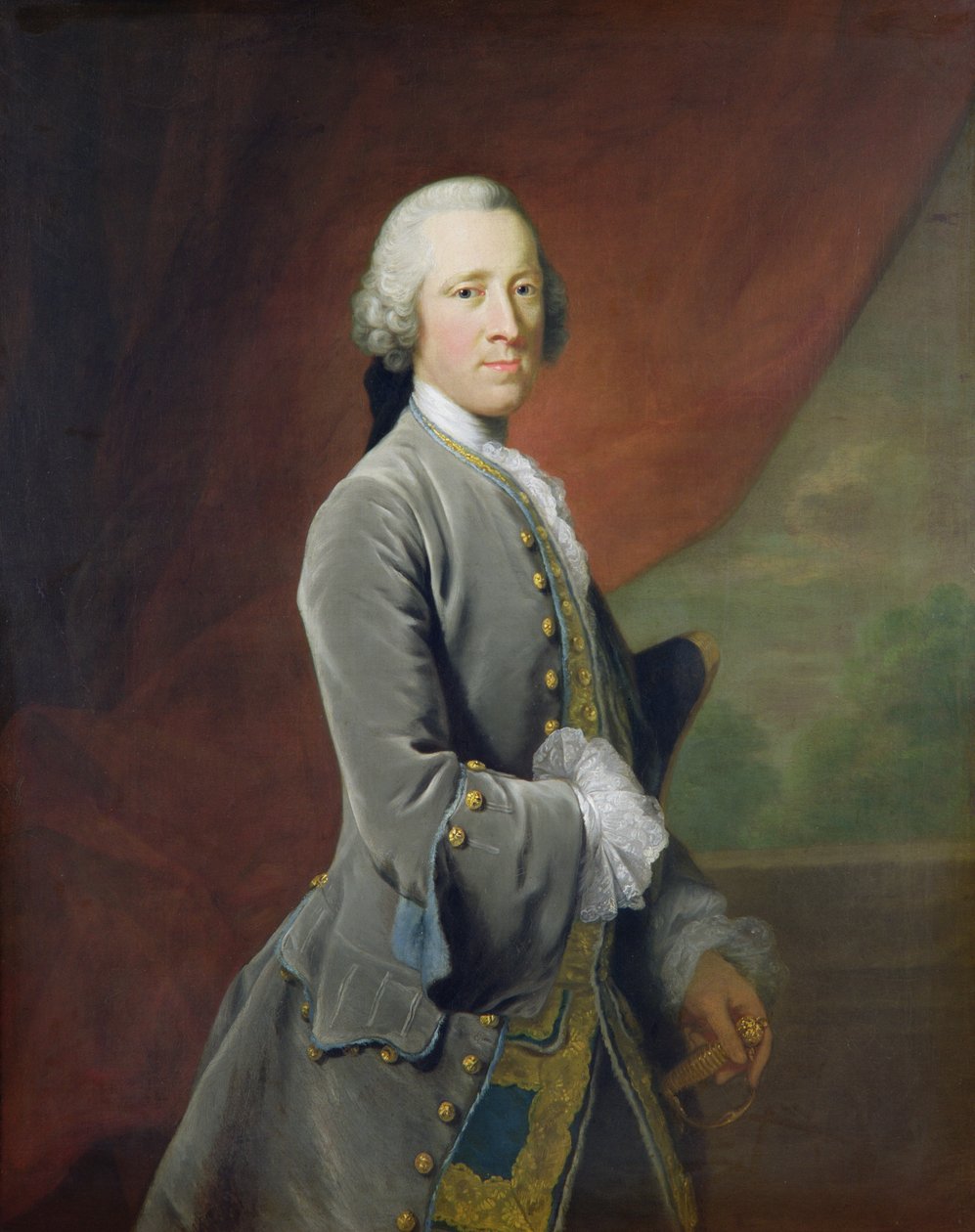 William Cavendish, 4. Devonshiren herttua (öljy kankaalle) tekijältä Thomas Hudson