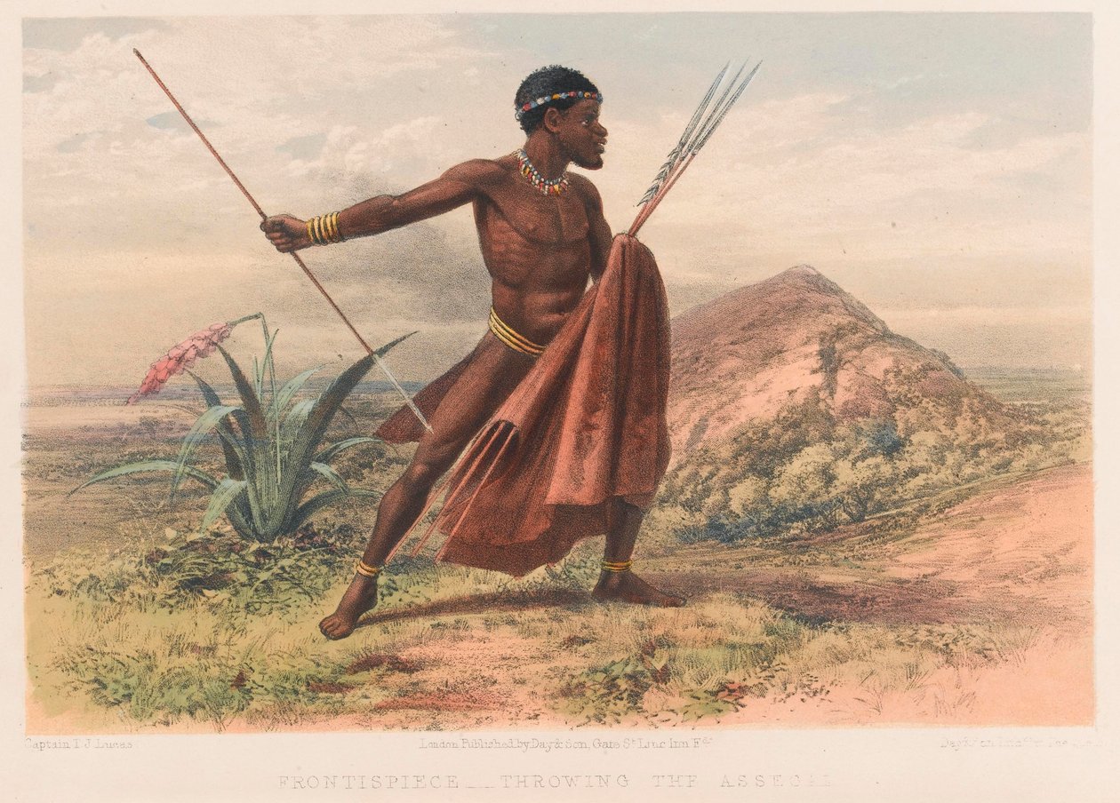 Xhosa soturi, 8. Cape Frontier War tekijältä Thomas J. (after) Lucas