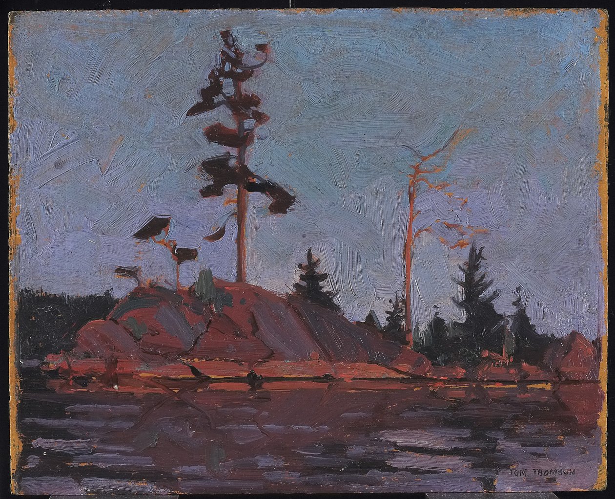 Algonquin Park, 1916 (öljy komposiittipuumassalevylle) tekijältä Tom Thomson