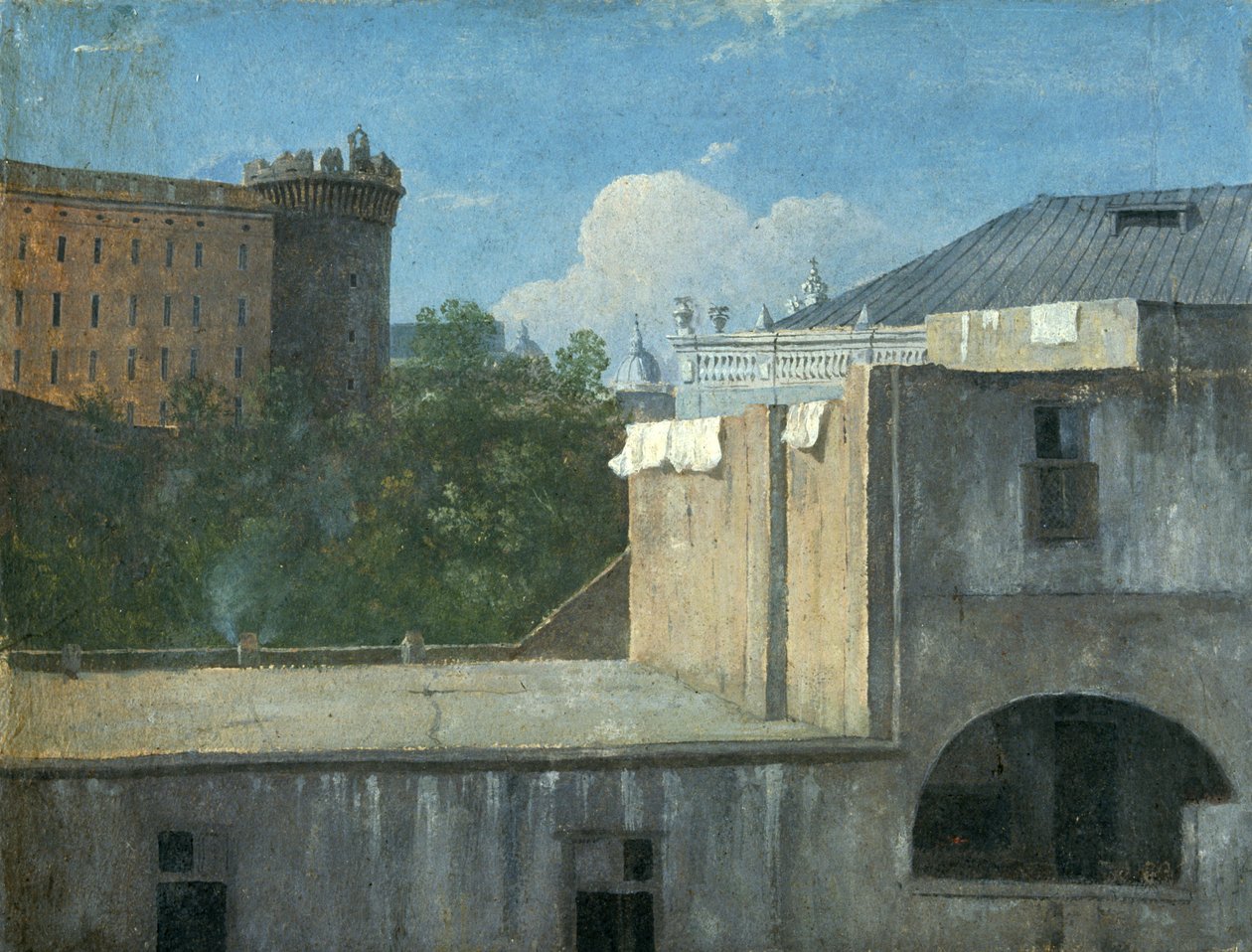 "Koillispuolen rakennukset Napolissa", 1782 tekijältä Thomas Jones