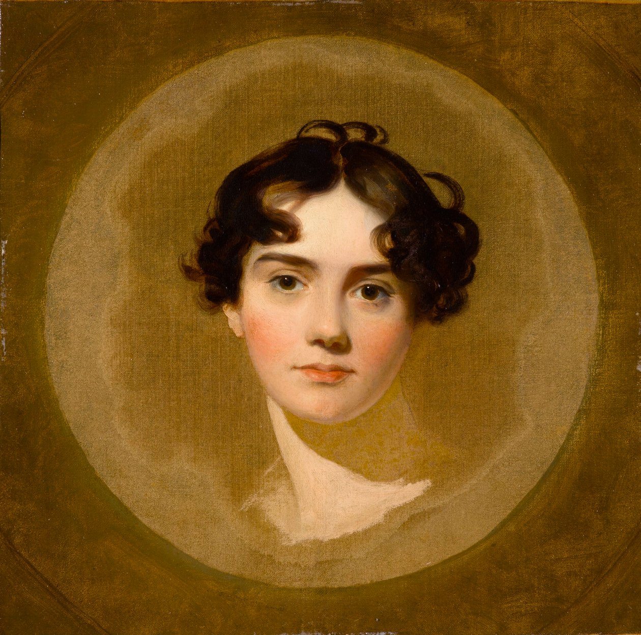 Tytön pää, 1700-luvun loppu - 1800-luvun alku (öljy kankaalle) tekijältä Thomas Lawrence