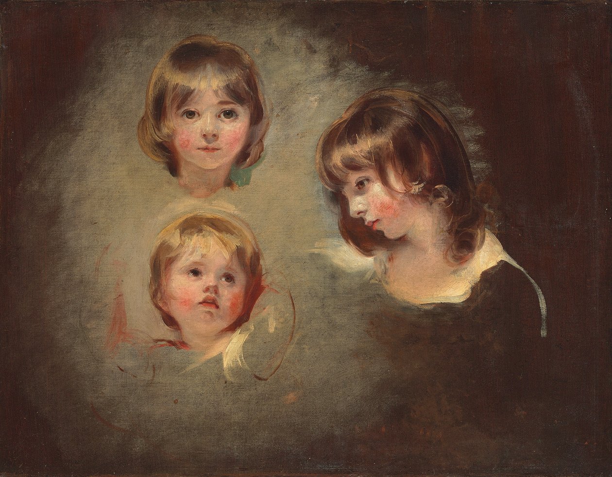 Emilia Maryn, Julianan ja Maria Boucherettin päätutkimukset (öljy kankaalle) tekijältä Thomas Lawrence