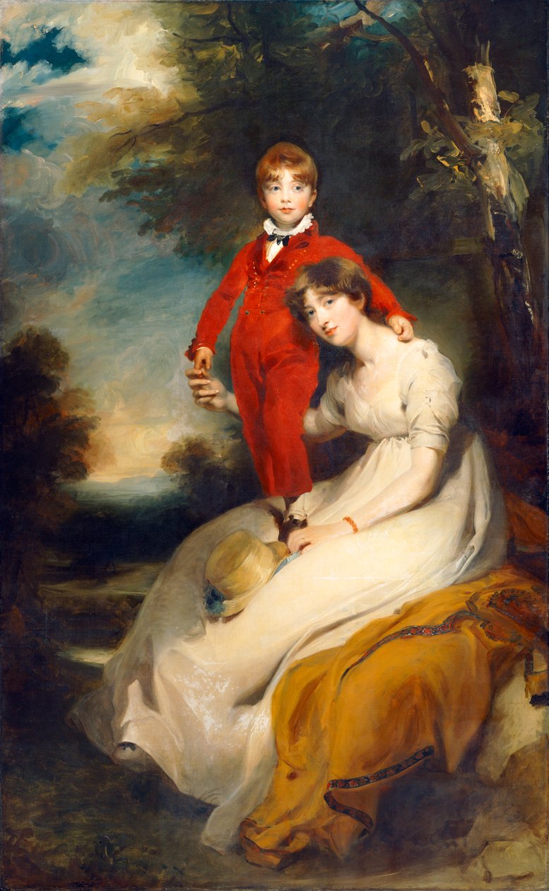 Rouva Charles Thellusson poikansa Charlesin kanssa (öljy kankaalle) tekijältä Thomas Lawrence