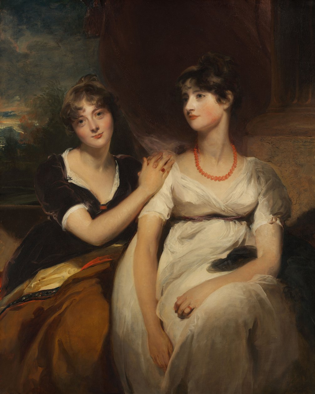 Charlotte ja Sarah Carteret-Hardyn muotokuva, 1801 tekijältä Thomas Lawrence