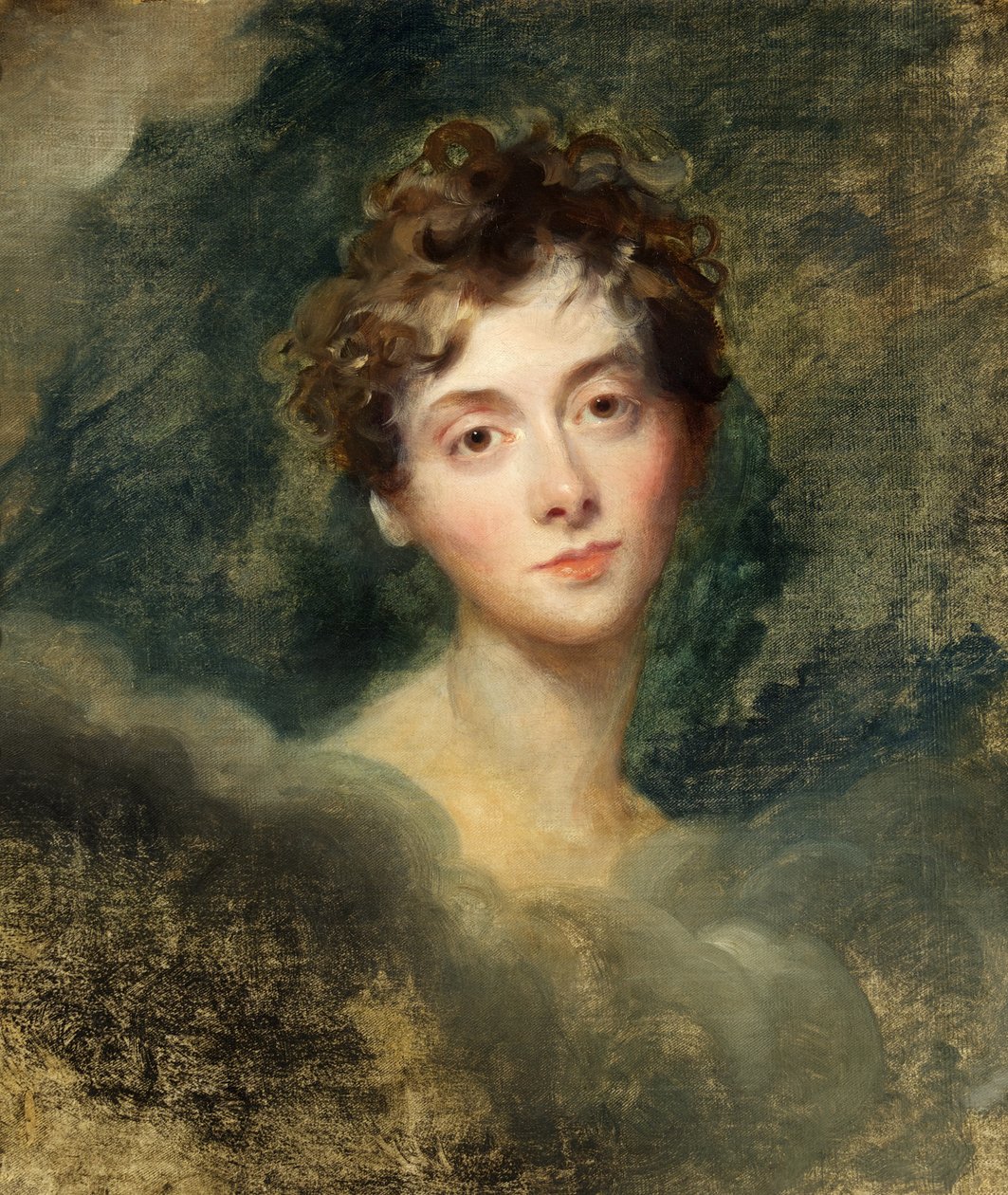 Lady Caroline Lambin (1785-1828) muotokuva n. 1827 (öljy kankaalle) tekijältä Thomas Lawrence