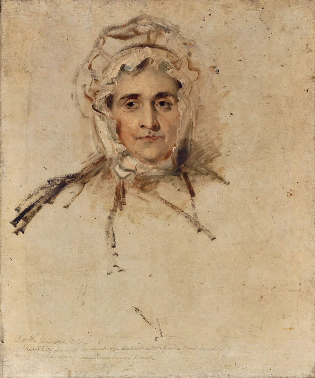 Lucy Lawrencen, taiteilijan äidin, muotokuva, luonnos tekijältä Thomas Lawrence