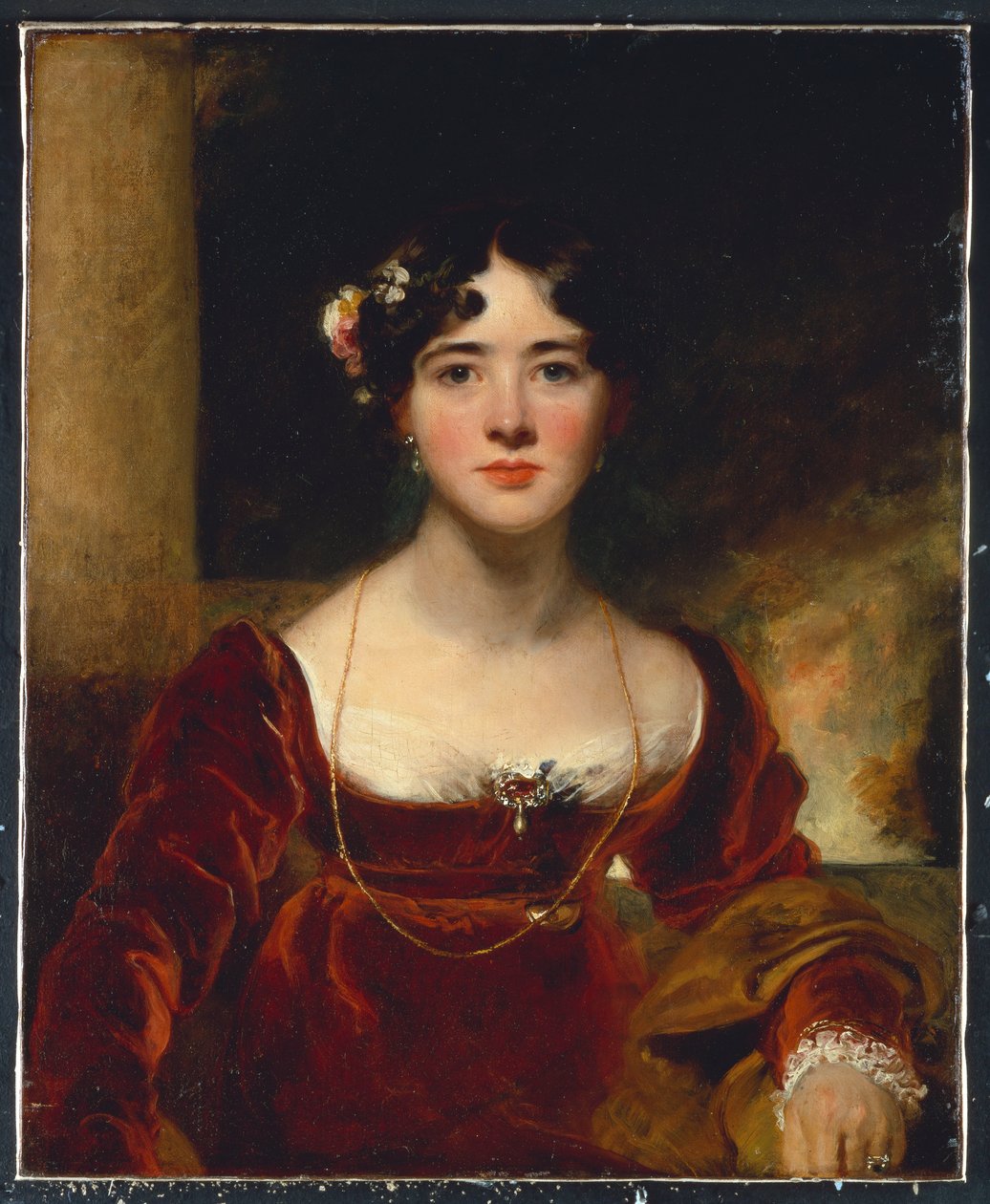 Rouva John Allnuttin muotokuva, n. 1810–1815 tekijältä Thomas Lawrence