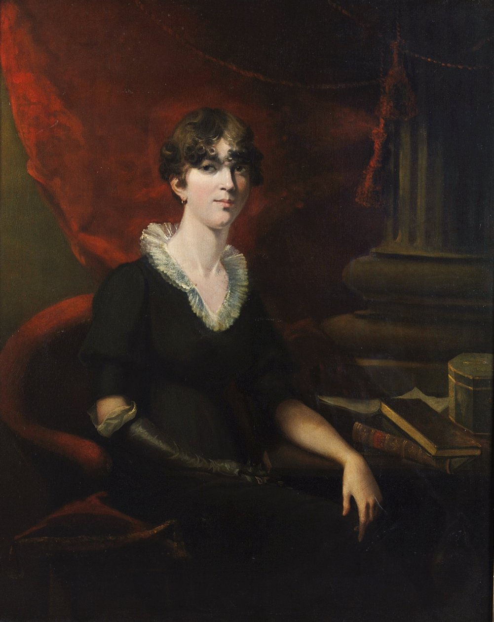 Naisen muotokuva, mahdollisesti Sarah Harriet Burney (1772-1884) tekijältä Thomas Lawrence
