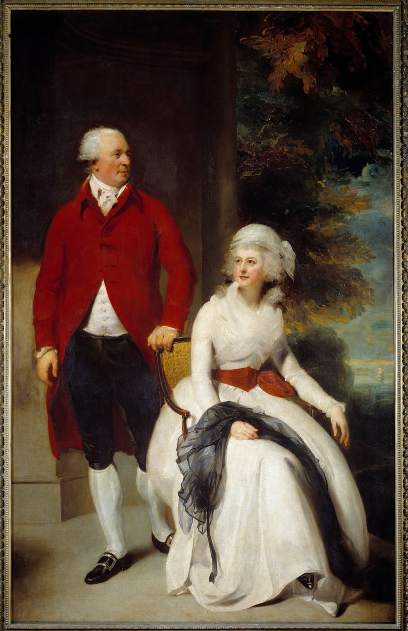 Muotokuva pankkiiri Julius Angersteinista (1735-1823) ja hänen toisesta vaimostaan Eliza Paynesta (1748-1800) Sir Thomas Lawrencen (1769-1830) maalaus 1700-luvun su. 2,52 x 1,60 m tekijältä Thomas Lawrence