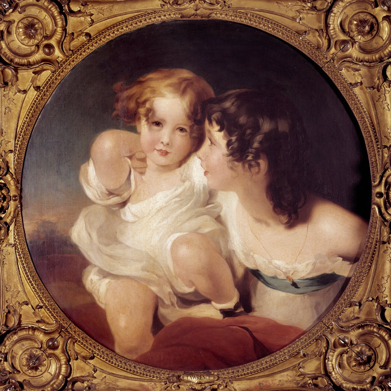 Lasten muotokuva Thomas Lawrencen (1769-1830) Calmady-maalaus 1800-luvun Pariisi, Musee Cognacq Jay. tekijältä Thomas Lawrence