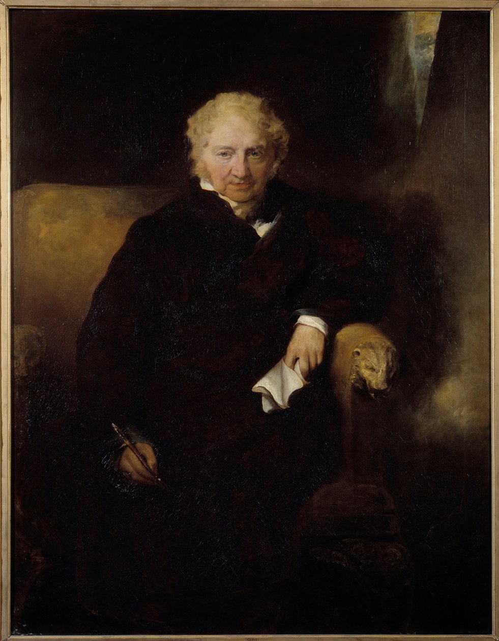 Taidemaalari Henri Fusslin (tai Fuselin) muotokuva (1741-1825) Sir Thomas Lawrencen (1769-1830) maalaus 1800-luvun su. 1042x1,09 m Bayonne, Musee Bonnat tekijältä Thomas Lawrence