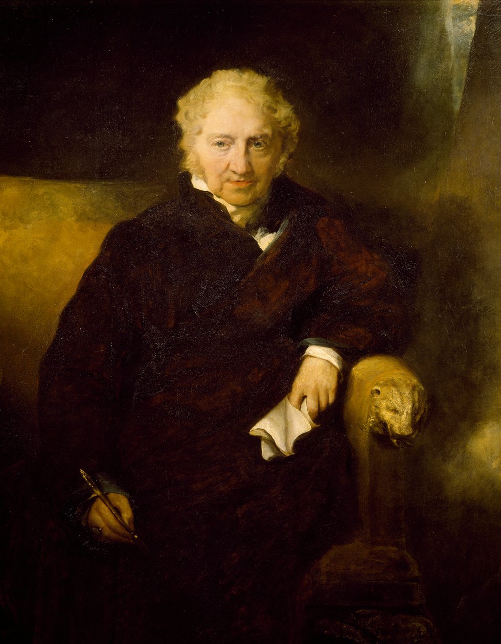Taidemaalari Johann Heinrich Fusslin muotokuva, Thomas Lawrence (1769-1830), öljy kankaalle tekijältä Thomas Lawrence