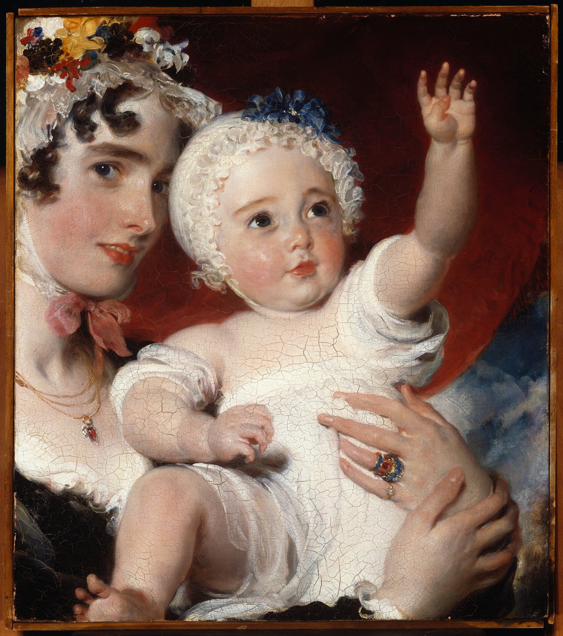 Priscilla, Lady Burghesh, pitelee poikaansa Hon. George Fane, 1820 tekijältä Thomas Lawrence