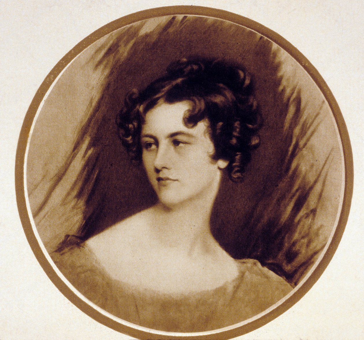 Itävallan aristokraattinen prinsessa Pauline de Metternich (s. kreivitär Sandor von Szlavnicza 1836-1921), prinssi RichardMetternichin vaimo (suurlähettiläs Pariisissa, jossa hän piti kirjallista salonkia), hän loi sävyn Wienin muotialalle, piirustuksen Th tekijältä Thomas Lawrence