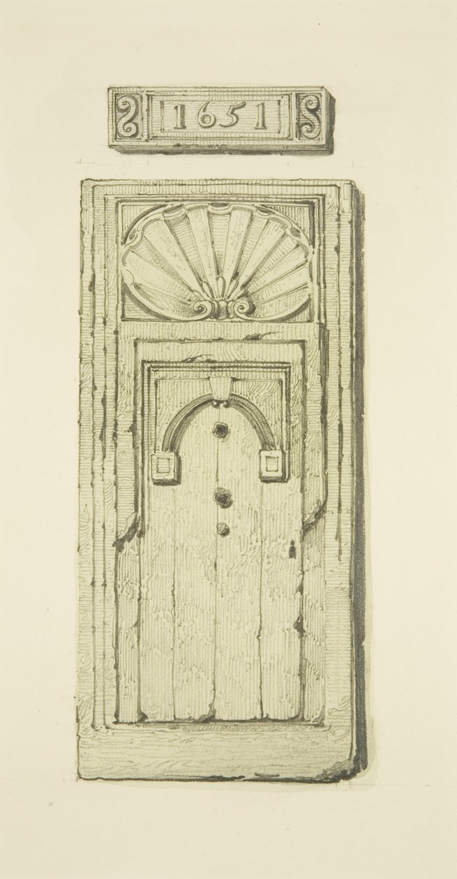 Puolet suuresta ovesta Lamb Inniin, West Street (akvarelli paperille) tekijältä Thomas Leeson the Elder Rowbotham