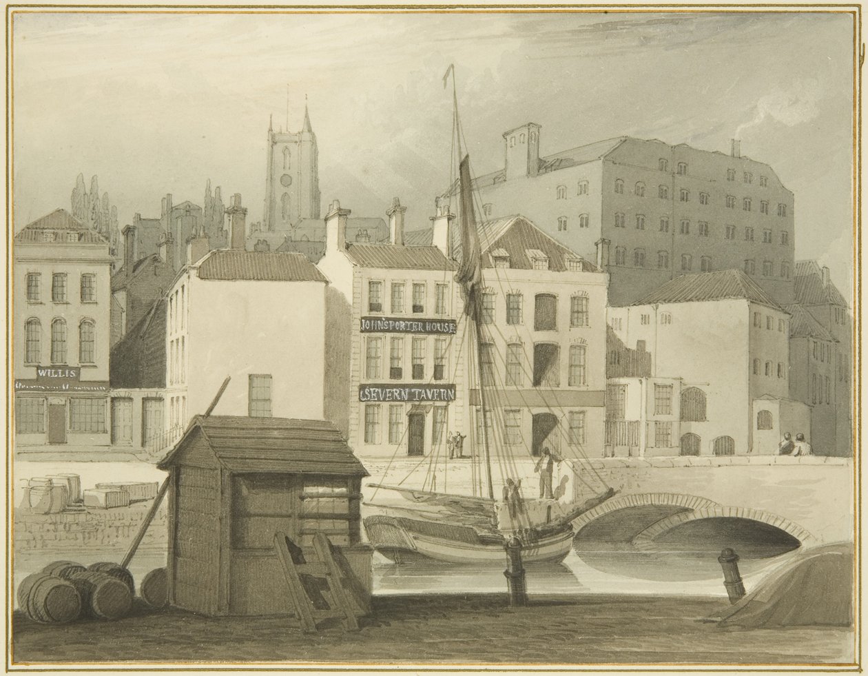 Stone Bridge Head of Quayssa (St Giles