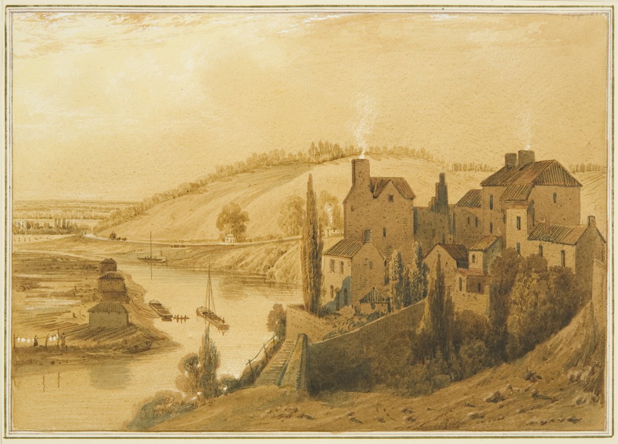 Totterdown, jossa näkyy Knowle Hill, Bath Road ja Brislington Turnpike tekijältä Thomas Leeson the Elder Rowbotham