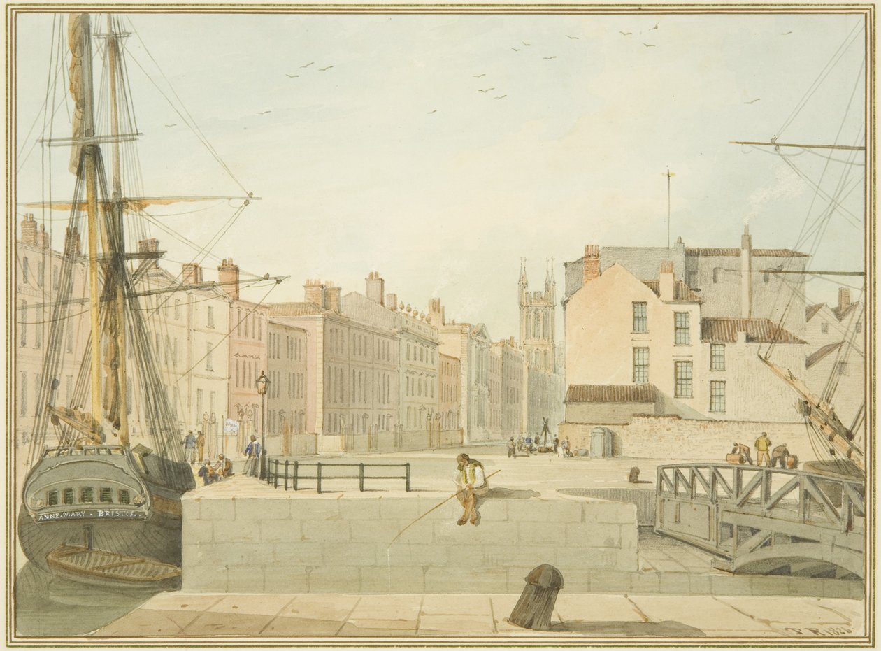 Näkymä Prince Streetille, Bristol tekijältä Thomas Leeson the Elder Rowbotham