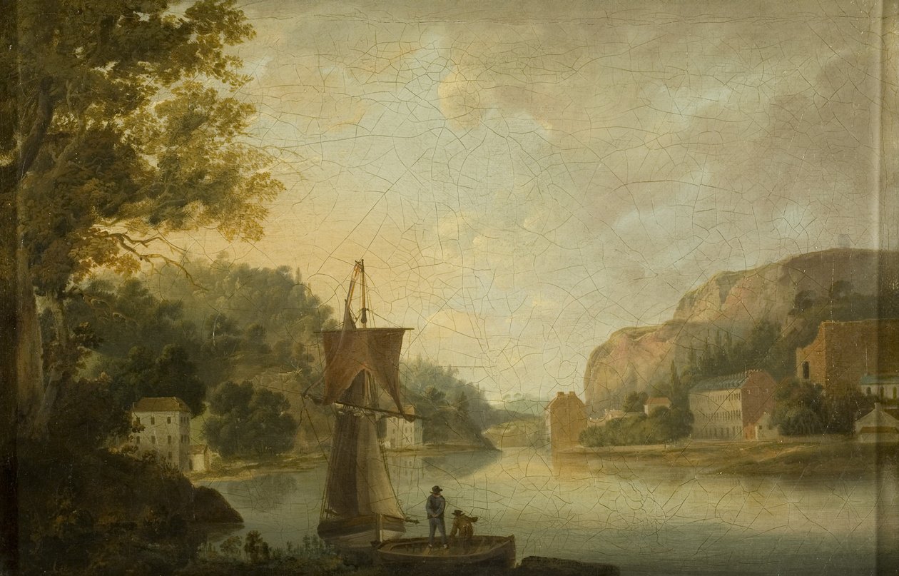 Näkymä Avonista ja Hotwellsista, jossa näkyy Windsor Terracen perusta tekijältä Thomas Leeson the Elder Rowbotham