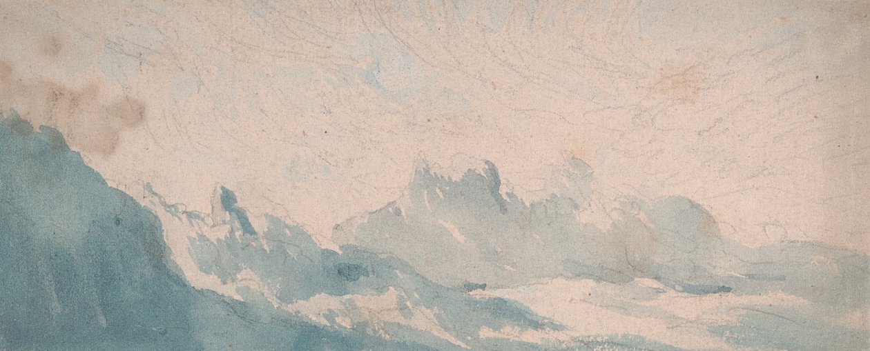 Wispy Cloud Alppien muodostumisen yläpuolella tekijältä Thomas Lindsay