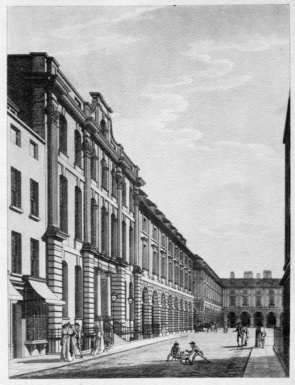 Covent Garden, 1796 tekijältä Thomas Malton Jnr.