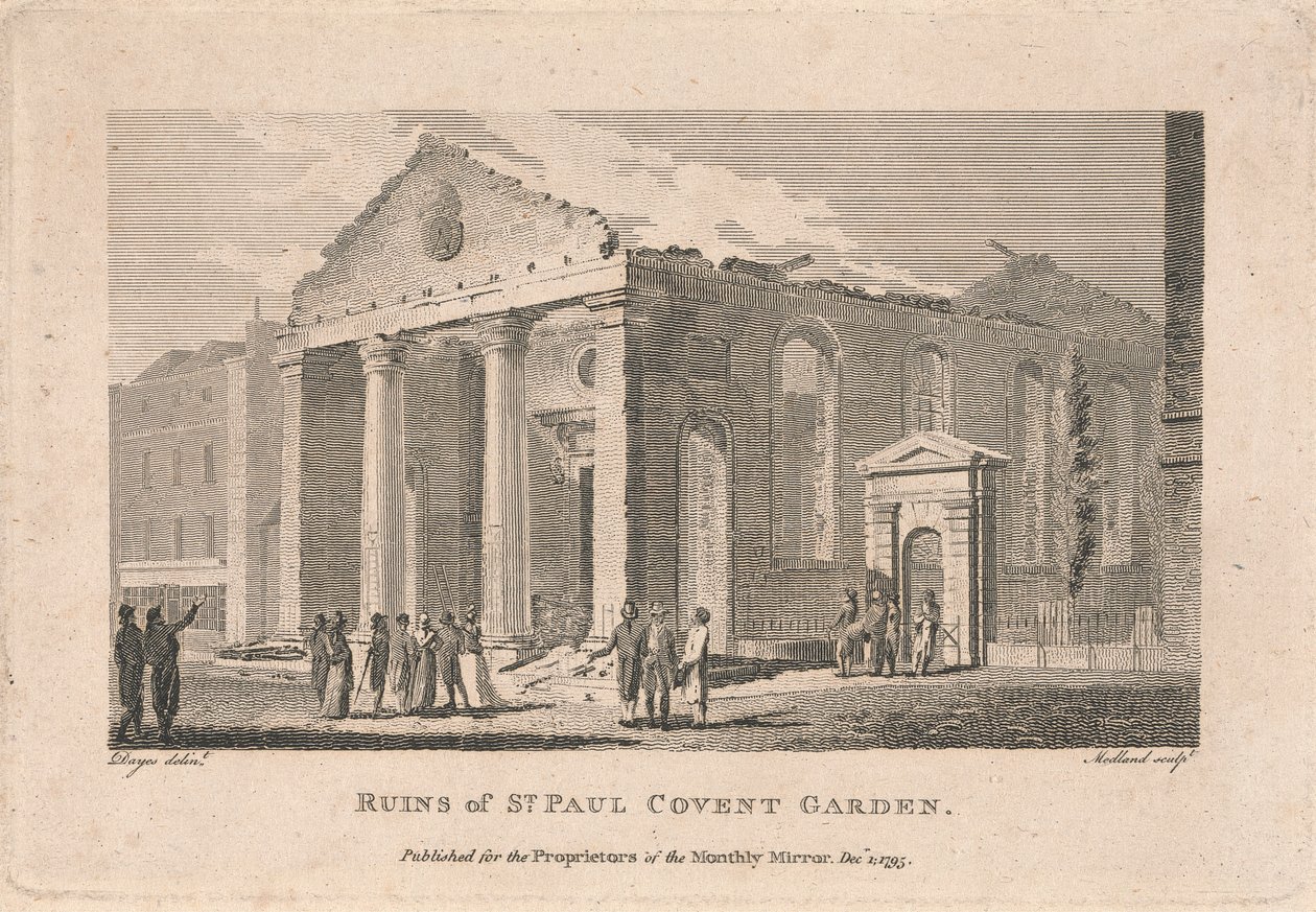 St. Paul Covent Gardenin rauniot tekijältä Thomas Medland