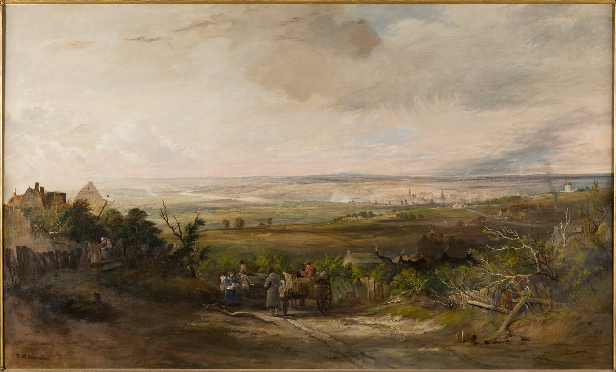 Newcastle Gateshead Fellistä, noin 1816 tekijältä Thomas Miles Richardson