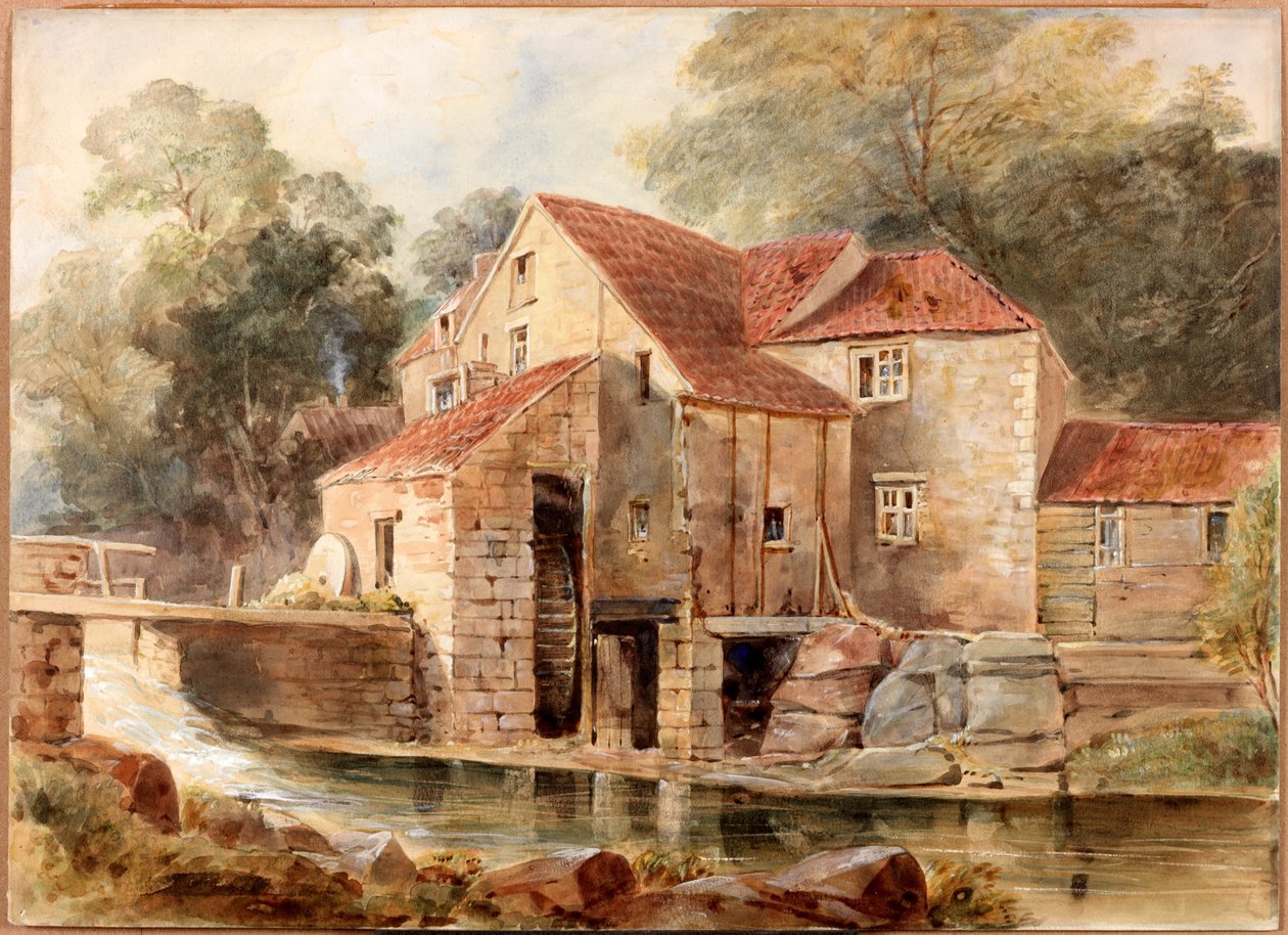 The Mill, Jesmond Dene (vartalonväri) tekijältä Thomas Miles Richardson