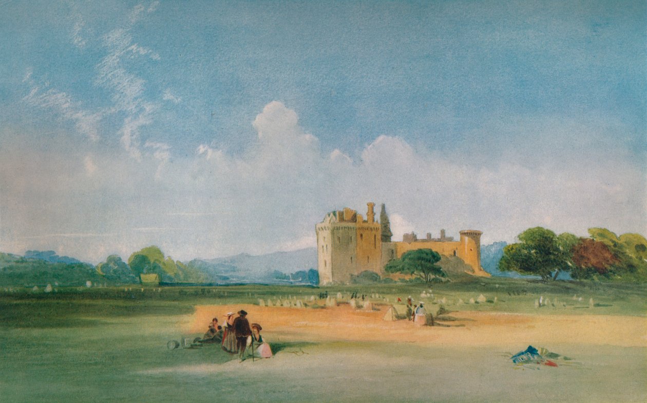 "Craigmillarin linna", vuodelta 1821 tekijältä Thomas Miles Richardson I