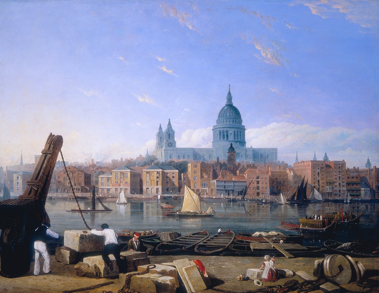 "Kaupunki Banksidesta", 1820-luku tekijältä Thomas Miles Richardson I