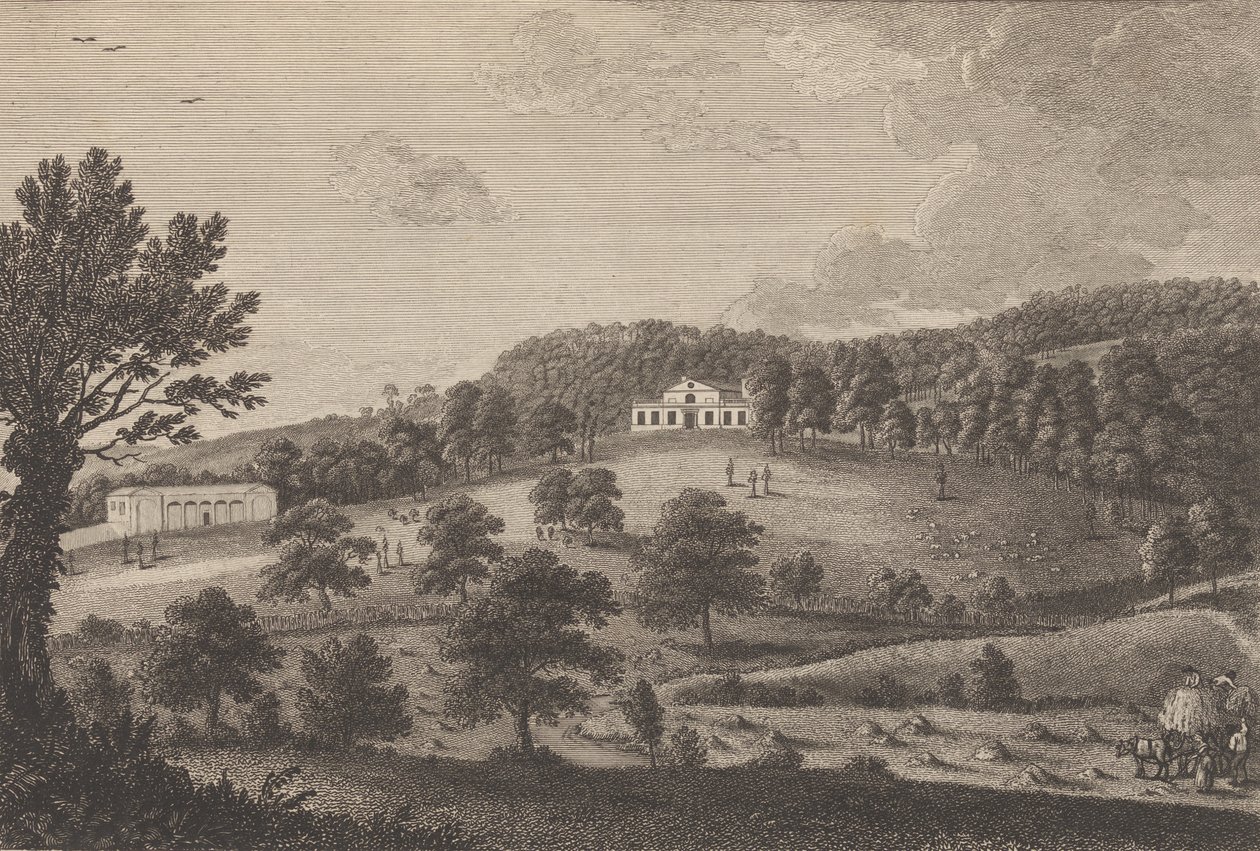 Näkymä Lodgesta South Parkissa, lähellä Penshurstia Kentin kreivikunnassa, The H...:sta, 1777-90. tekijältä Thomas Milton