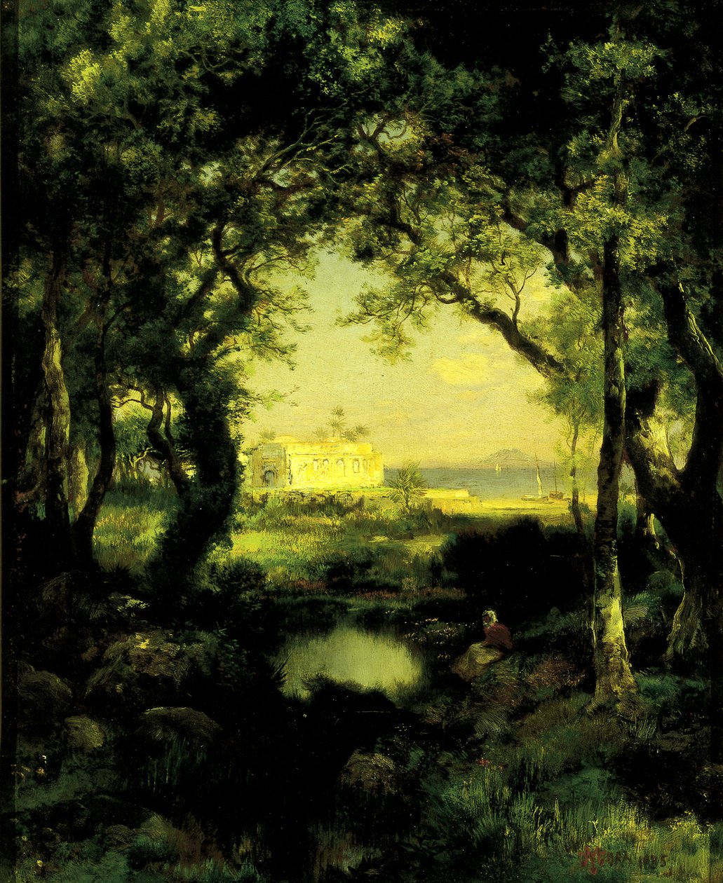 A Mexican Tresor, Lake Cuitzeo, 1885. tekijältä Thomas Moran