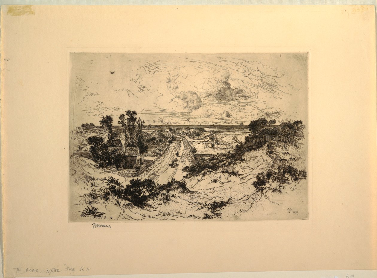 Road Near the Sea, Easthampton, New York tekijältä Thomas Moran