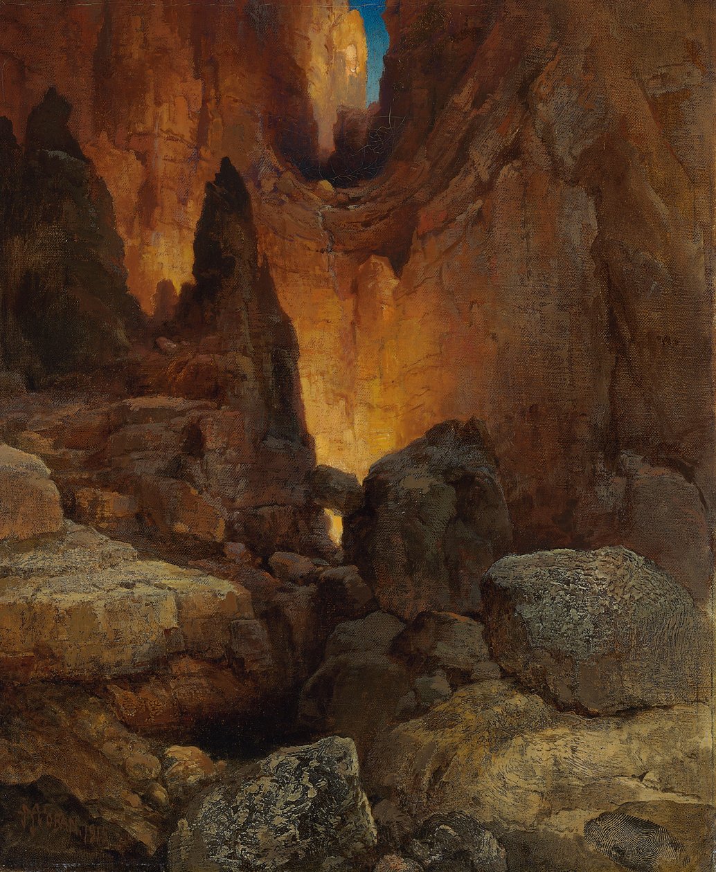Side Canyon, Arizonan Grand Canyon, 1915 tekijältä Thomas Moran