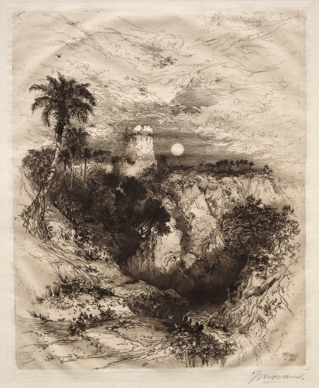 Cortesin torni, 1883. tekijältä Thomas Moran