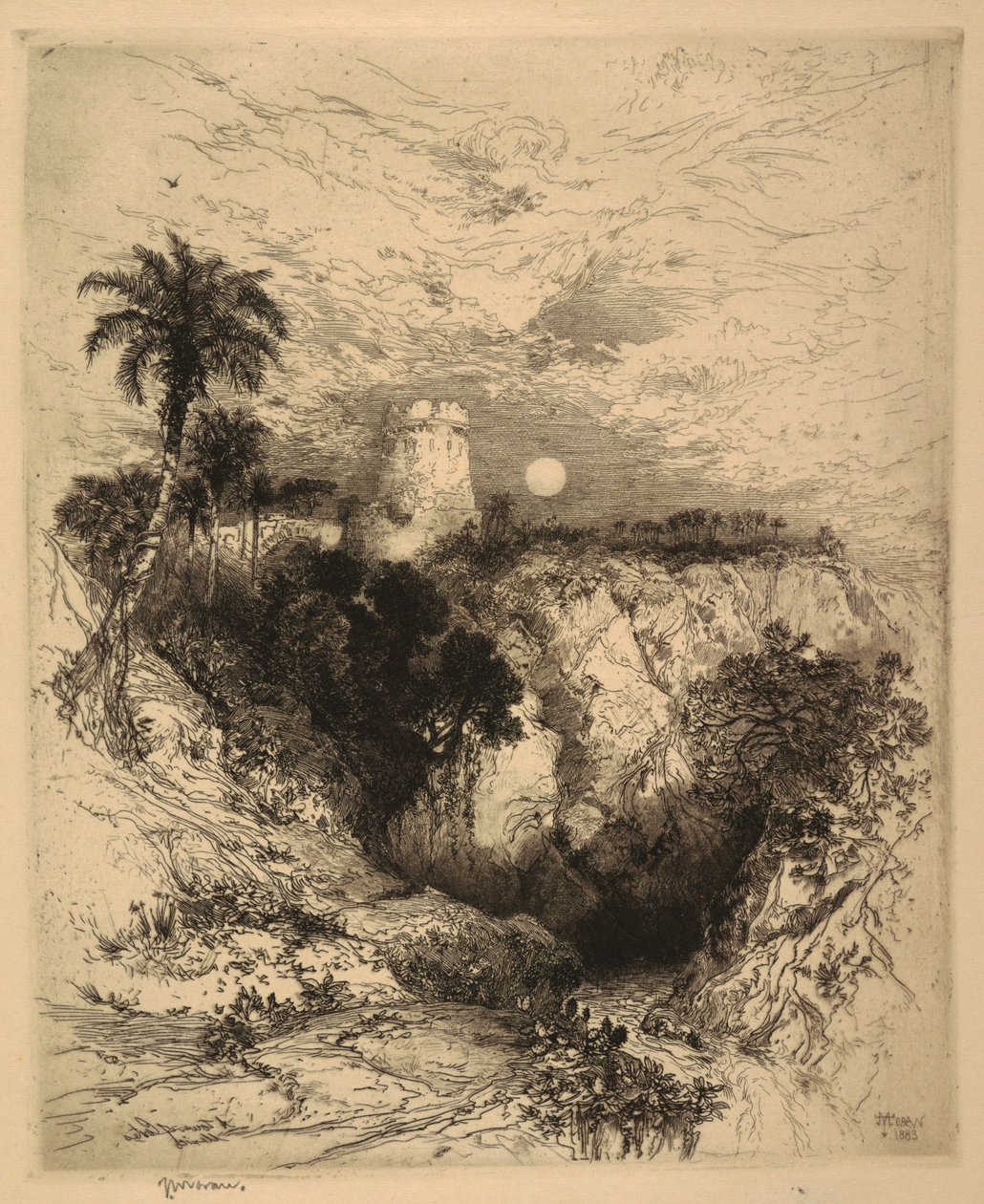 Cortezin torni, Meksiko tekijältä Thomas Moran