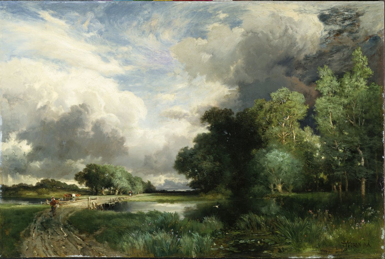 Myrskypilviä lähestymässä tekijältä Thomas Moran