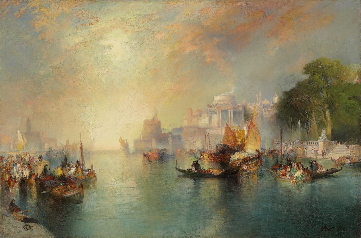 Arabian Nights Fantasia, 1886 tekijältä Thomas Moran