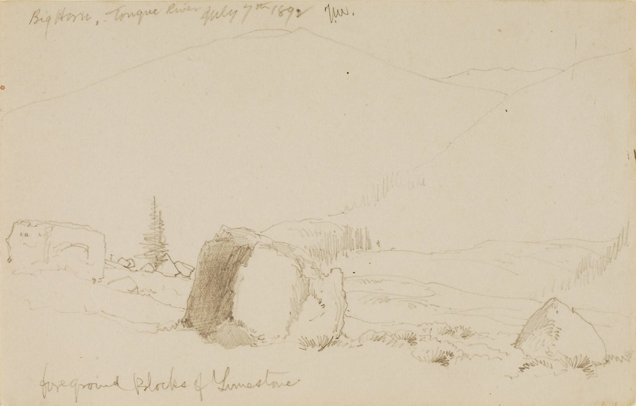 Big Horn, Tongue River tekijältä Thomas Moran