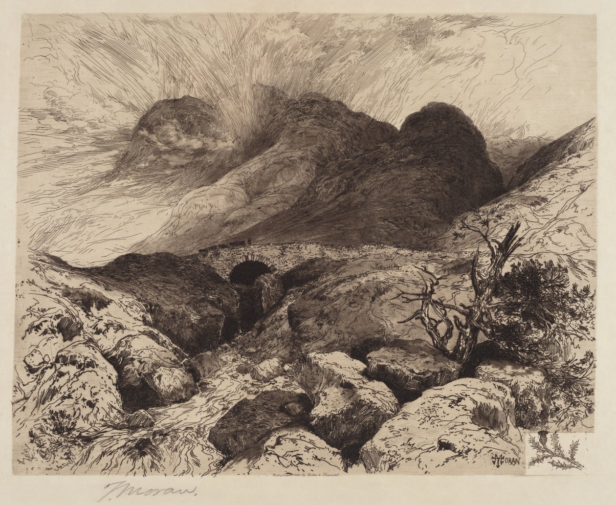 Silta Glencoen solassa - Skotlanti tekijältä Thomas Moran