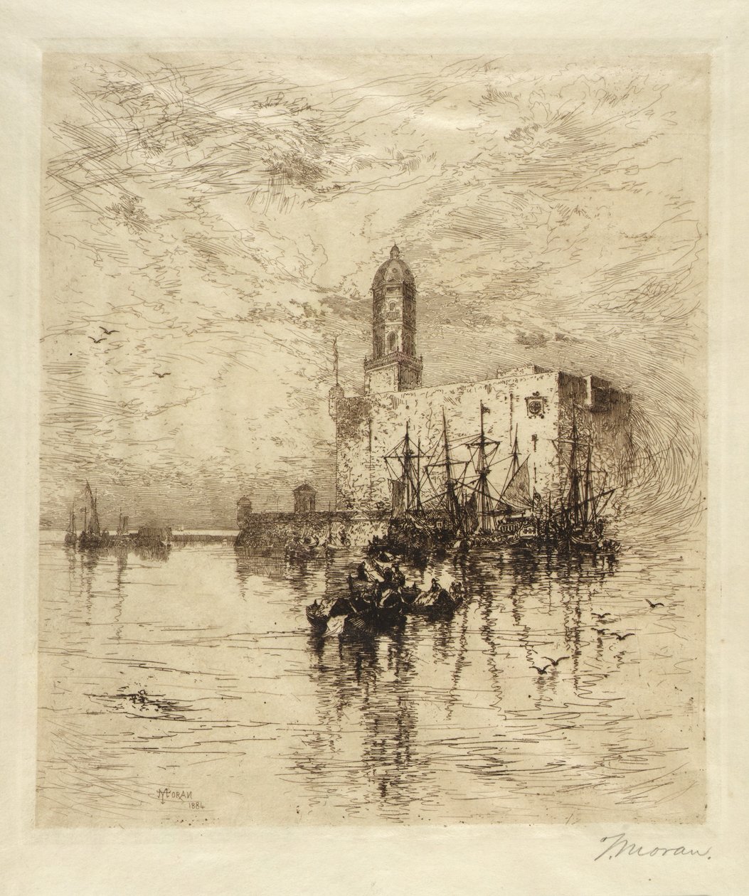 San Juan de Vluan linna, Vera Cruz tekijältä Thomas Moran