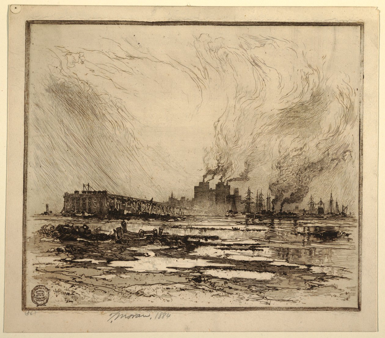 Communipaw, New Jersey tekijältä Thomas Moran