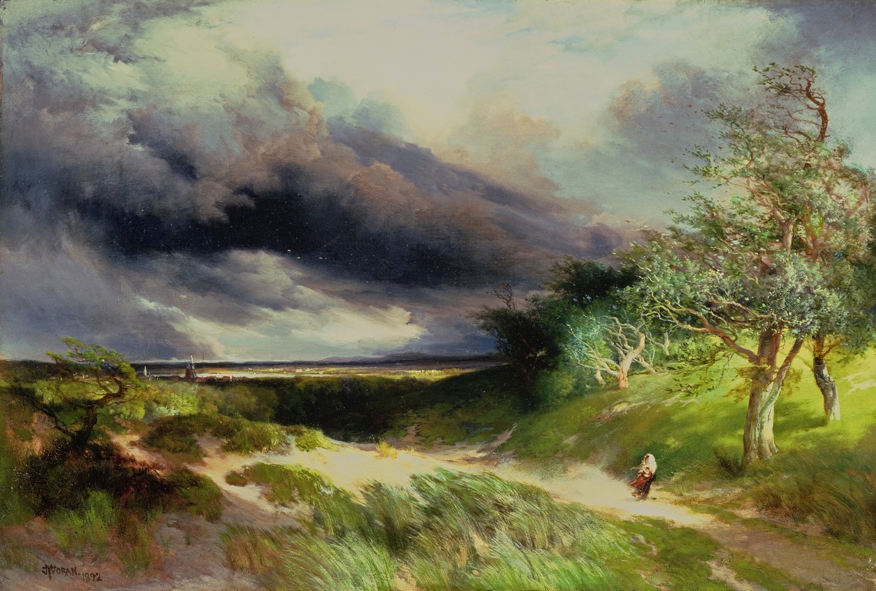 East Hampton, Long Island, Sand Dunes, 1892 tekijältä Thomas Moran