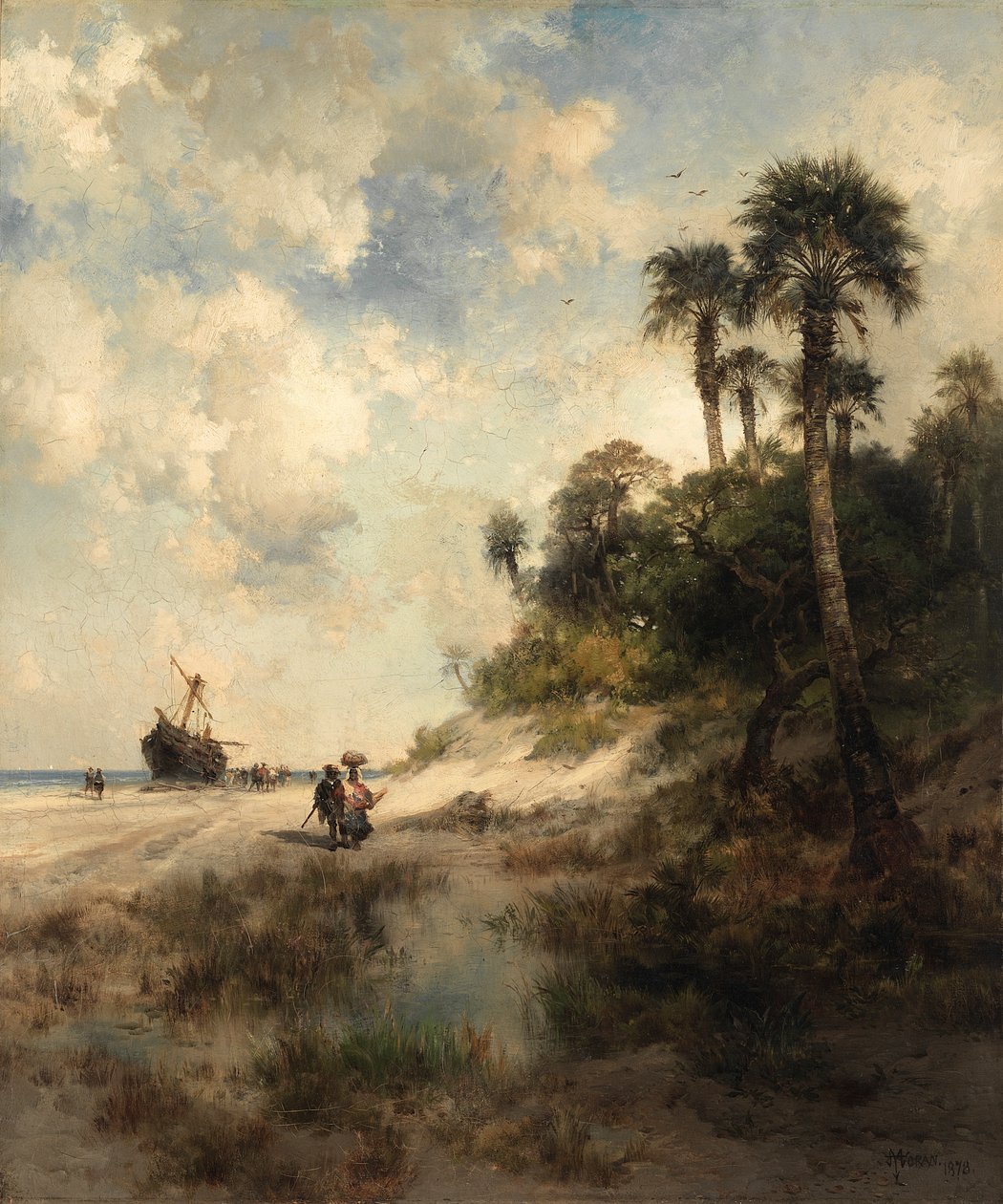 Fort George Island, Florida tekijältä Thomas Moran